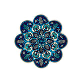 Navy Blue, Light Blue & White Trivet